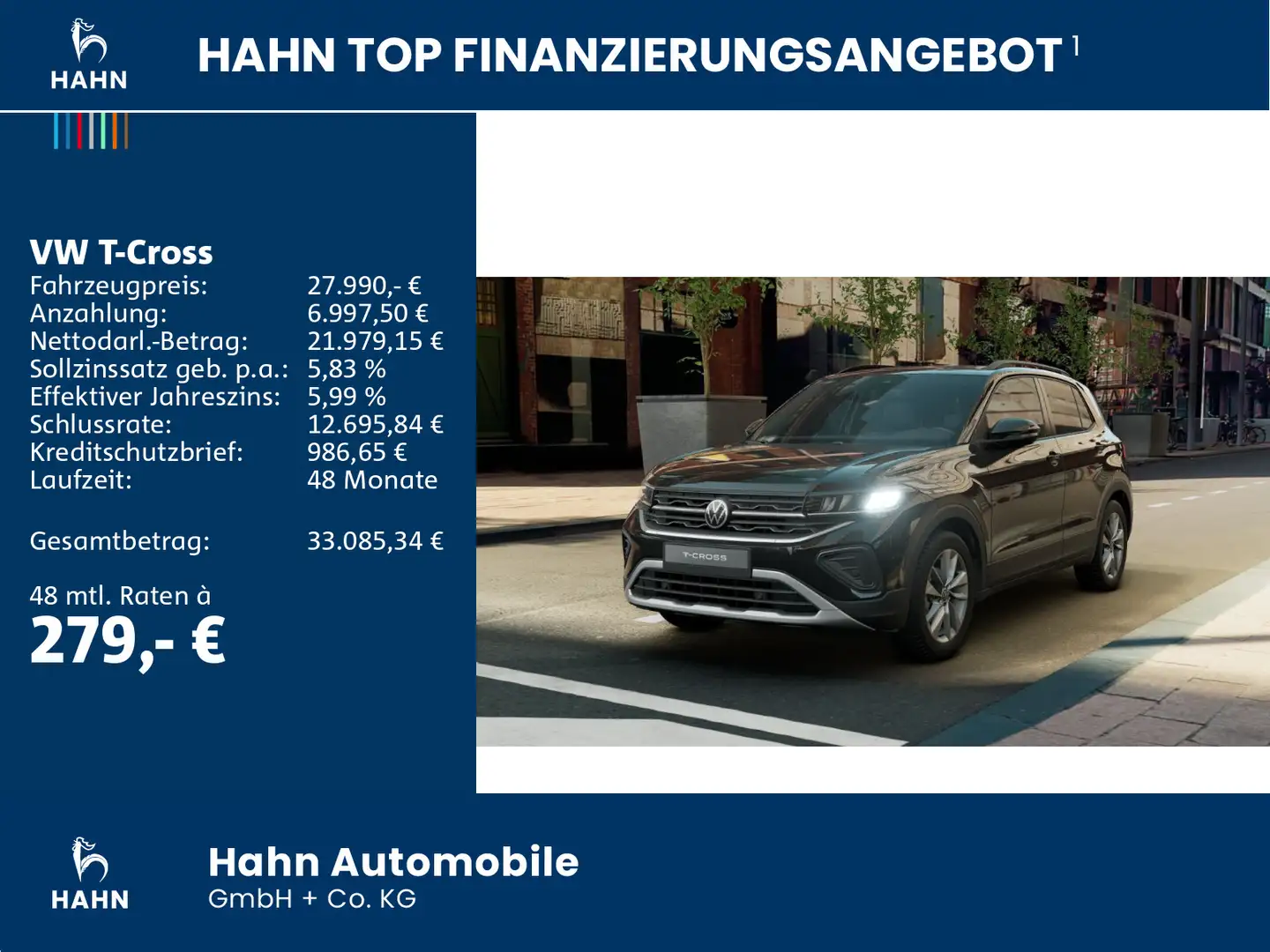 Volkswagen T-Cross ENERGY GANZJAHRESR. SITZH. NAVI CLIMATR. Schwarz - 2