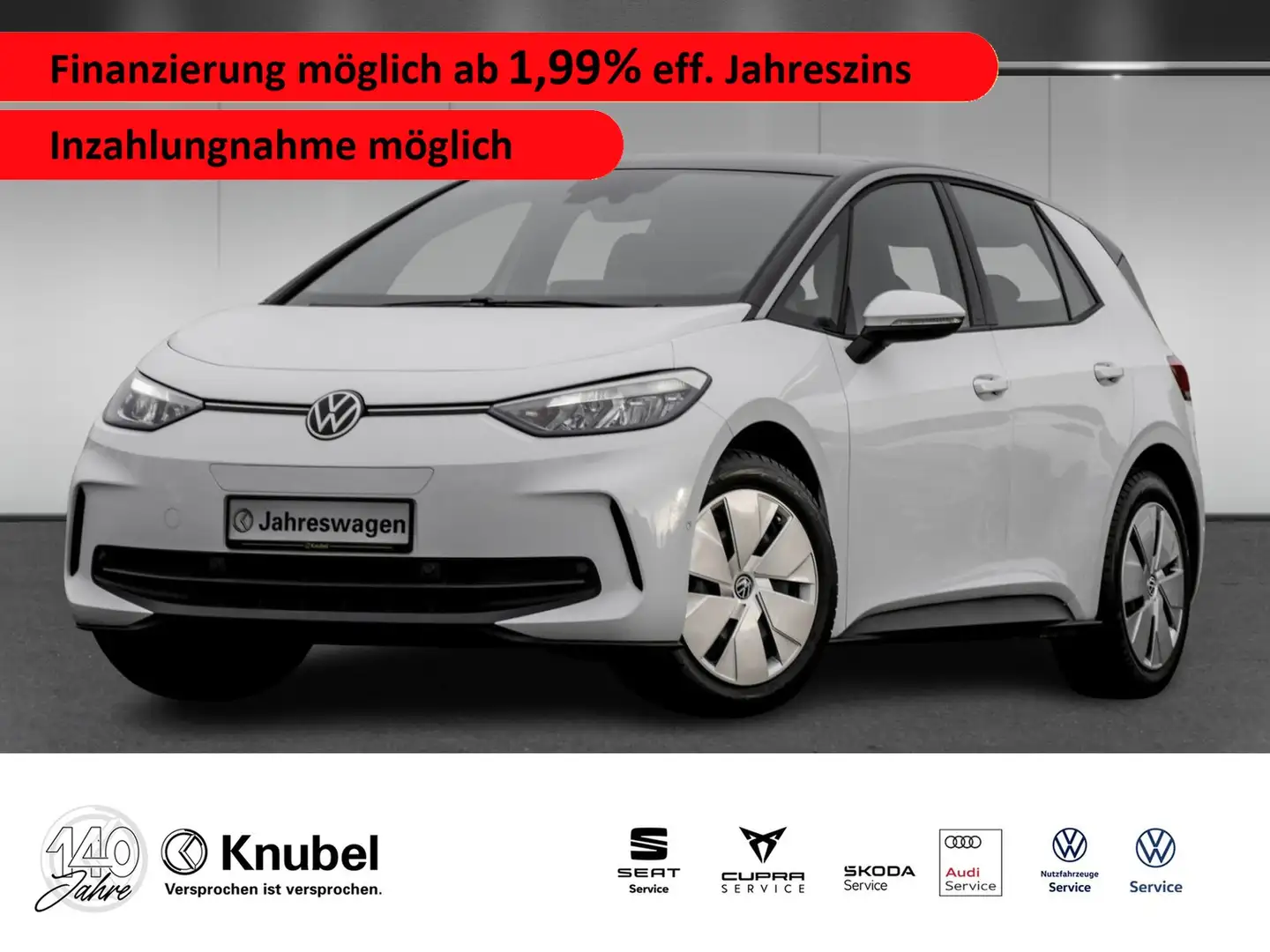 Volkswagen ID.3 Pro LED Navi Keyless ACC ParkAss+ LaneAss. Weiß - 1