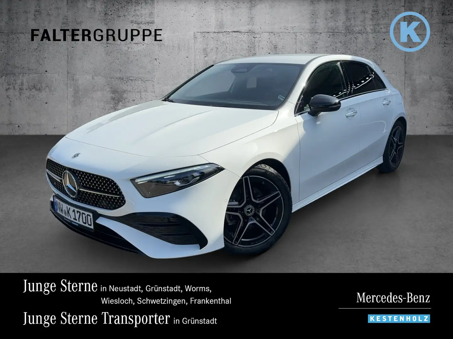 Mercedes-Benz A 200 A 200 AMG+NIGHT+AHK+DISTRO+KAM+AMBI+MLED+LENKHZ Weiß - 1