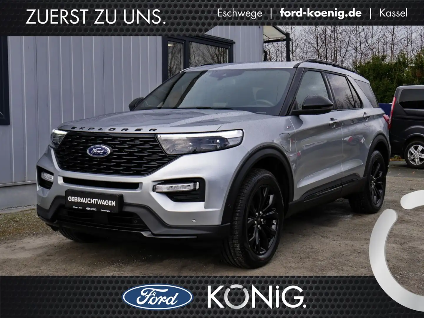 Ford Explorer ST-Line Plug-in-Hybrid AHK+LED+Kamera Klima Navi Plateado - 1