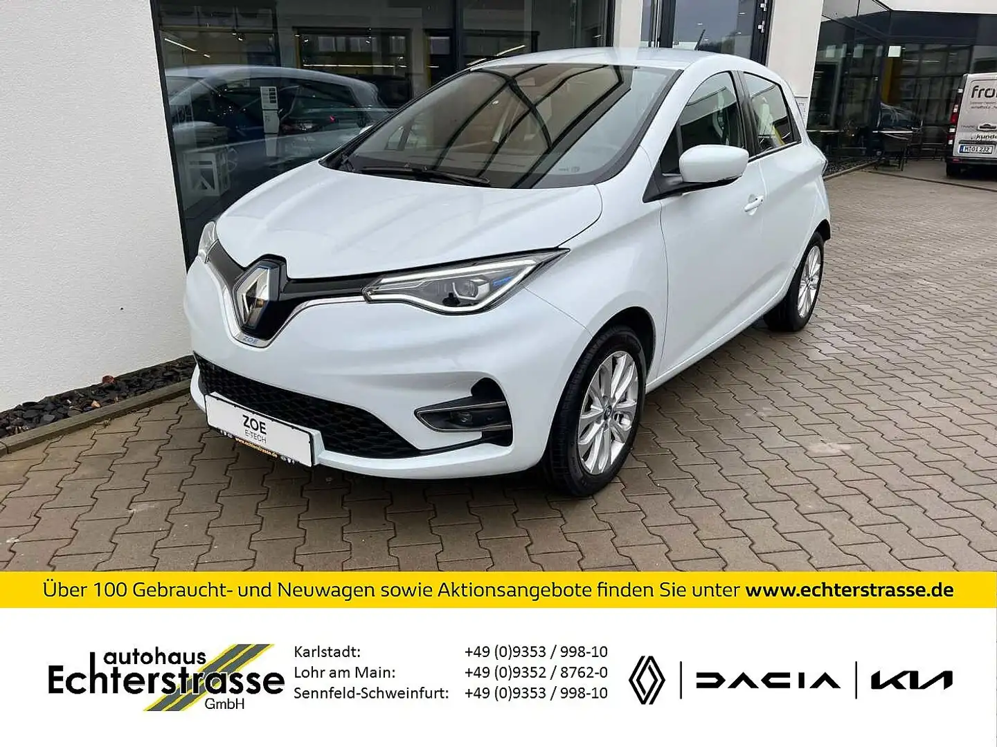 Renault ZOE inkl. Batterie Z.E. 50 EXPERIENCE R135 +SHZ Weiß - 1