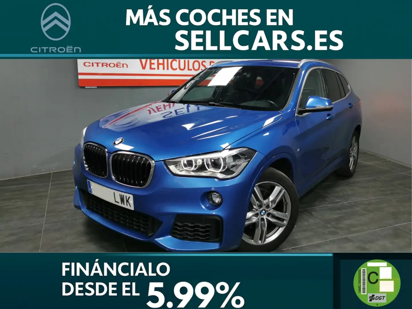 BMW X1 sDrive 18iA Bleu - 1
