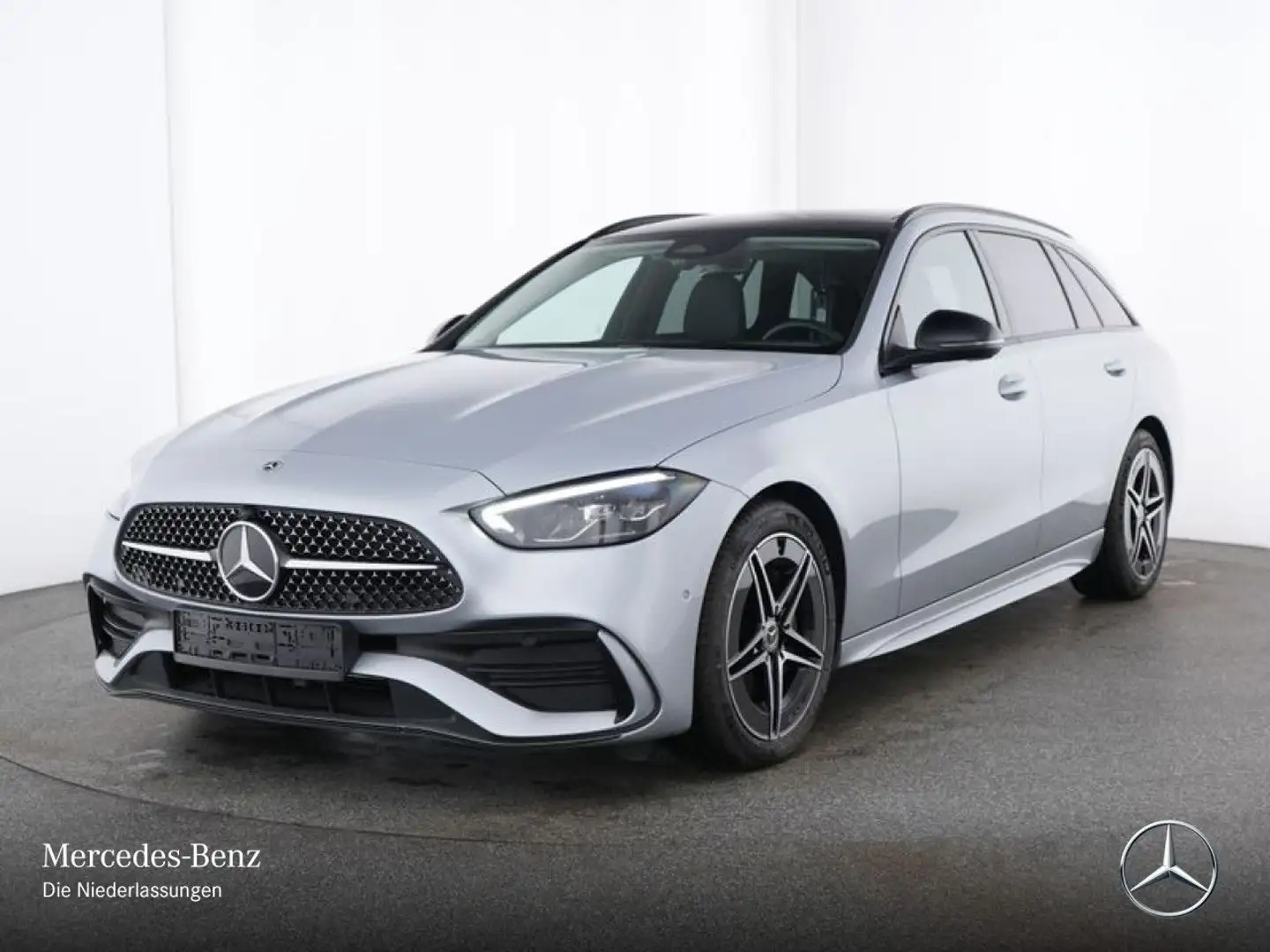 Mercedes-Benz C 180 T AMG+NIGHT+PANO+LED+KAMERA+TOTW+KEYLESS+9G Silber - 2