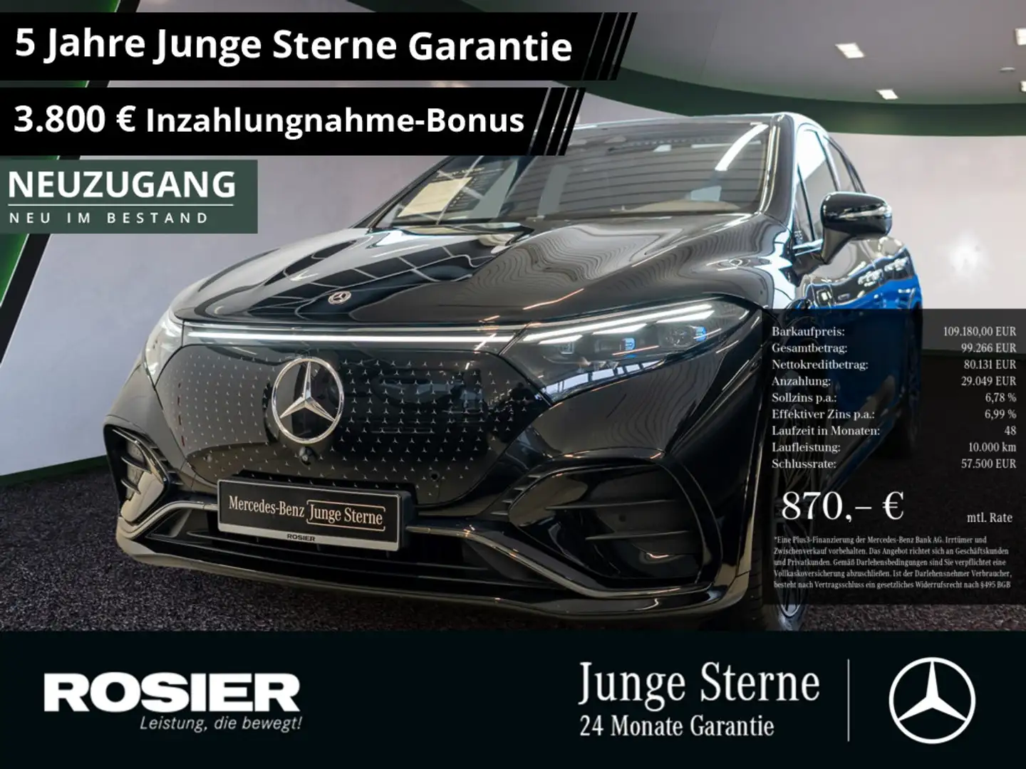 Mercedes-Benz EQS 580 SUV 4M AMG Sport Premium+ Distr. LED Schwarz - 1