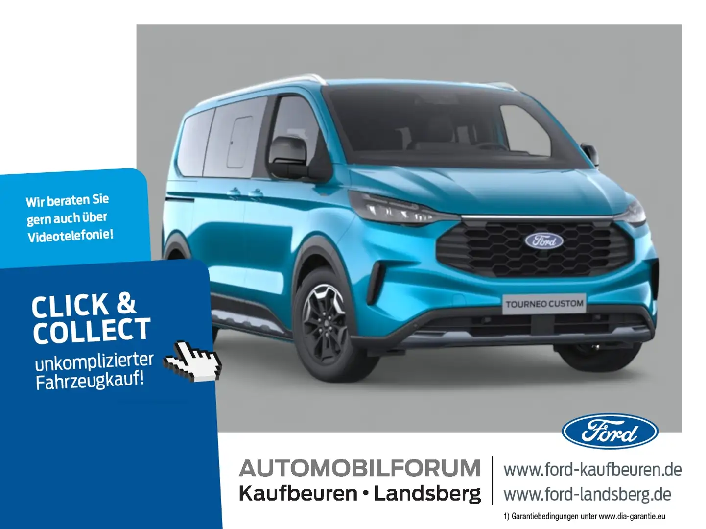 Ford Transit Custom NUGGET ACTIVE | ALLRAD | AUFSTELLDACH Blue - 1