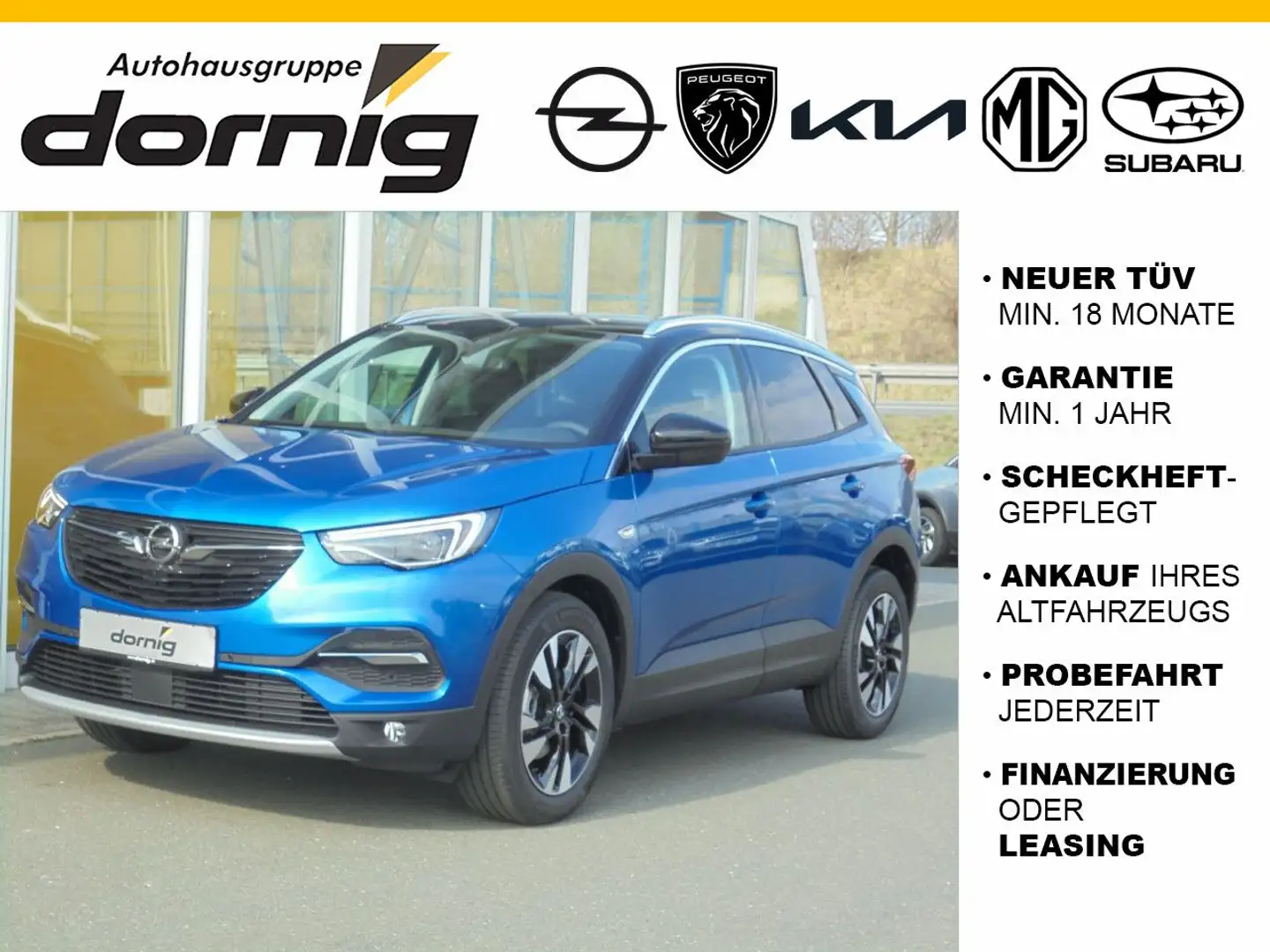 Opel Grandland X Ultimate 2.0 Diesel DAB Navi Bleu - 1