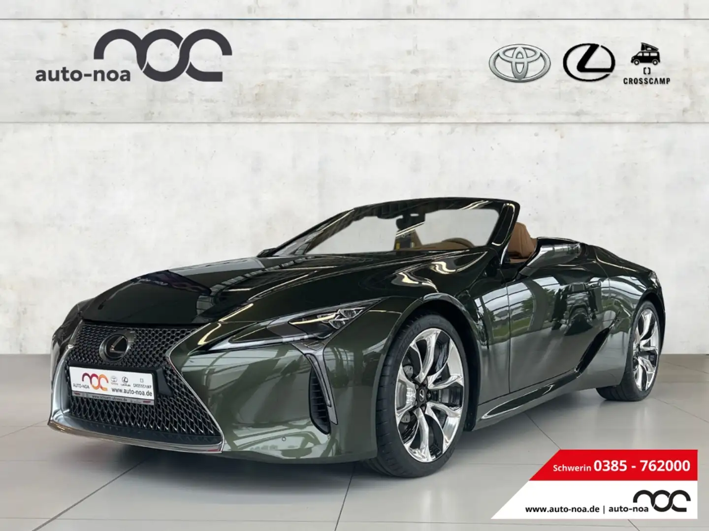 Lexus LC 500 Cabriolet Convertible EU6d HUD AD Navi Memory Sitz Grün - 1