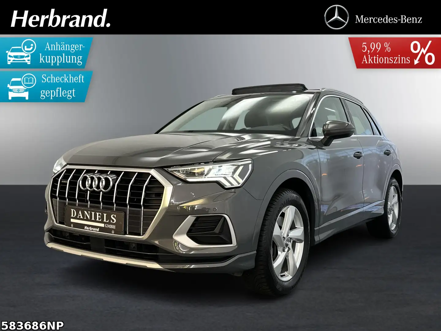 Audi Q3 quattro TFSI  *Panorama DSP DAB+ AHK Kamera Grau - 1