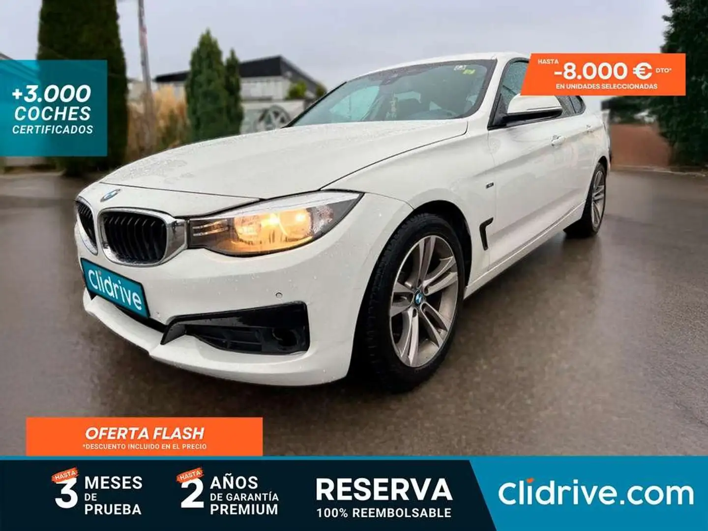BMW 318 318d Gran Turismo Blanc - 1