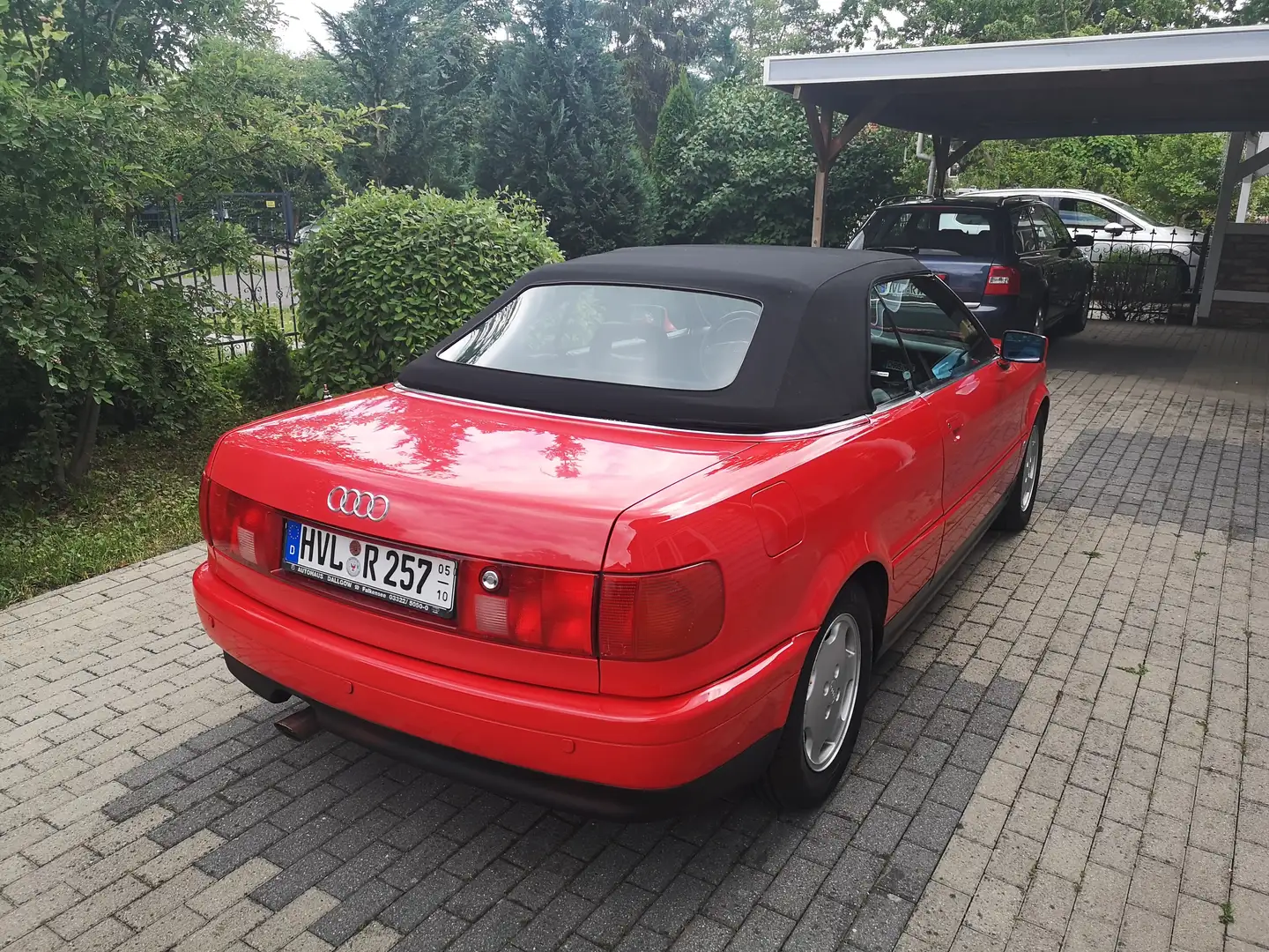 Audi Cabriolet Oldtimer/H-Kennzeichen/5 Zyl./Automatik/Leder Rot - 2