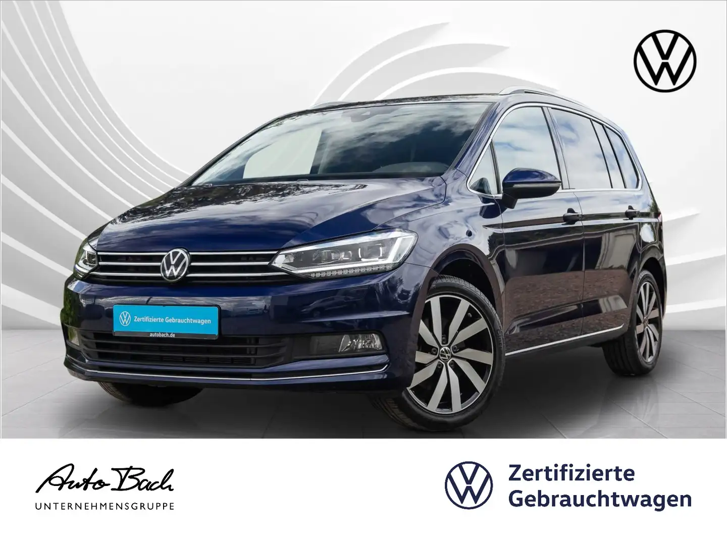Volkswagen Touran 2.0 TDI "Highline" DSG Navi LED Standhzg. Bleu - 1
