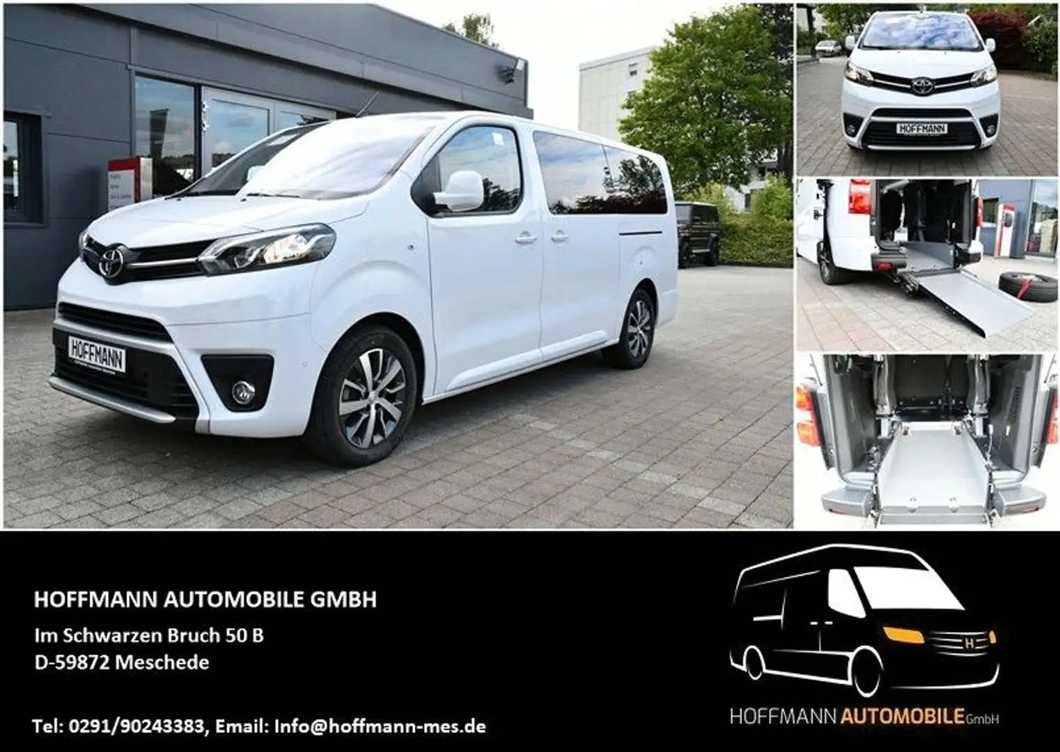 Toyota Proace Verso L2 Shuttle Rollstuhl Behindertenger Weiß - 1