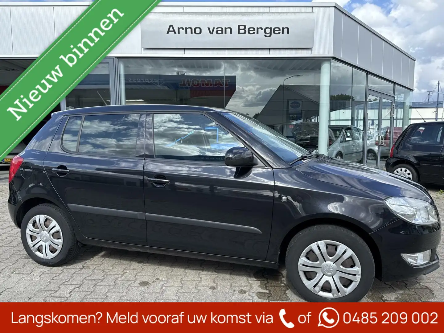 Skoda Fabia 1.2 TSI Sprint, airco, cruisecontrol, trekhaak afk Zwart - 1