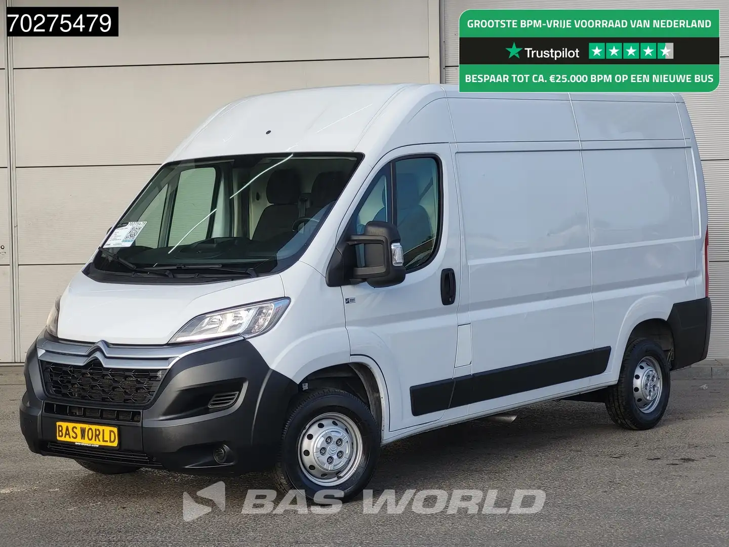 Citroen Jumper 120PK L2H2 Navi Airco Cruise Parkeersensoren Euro6 Wit - 1