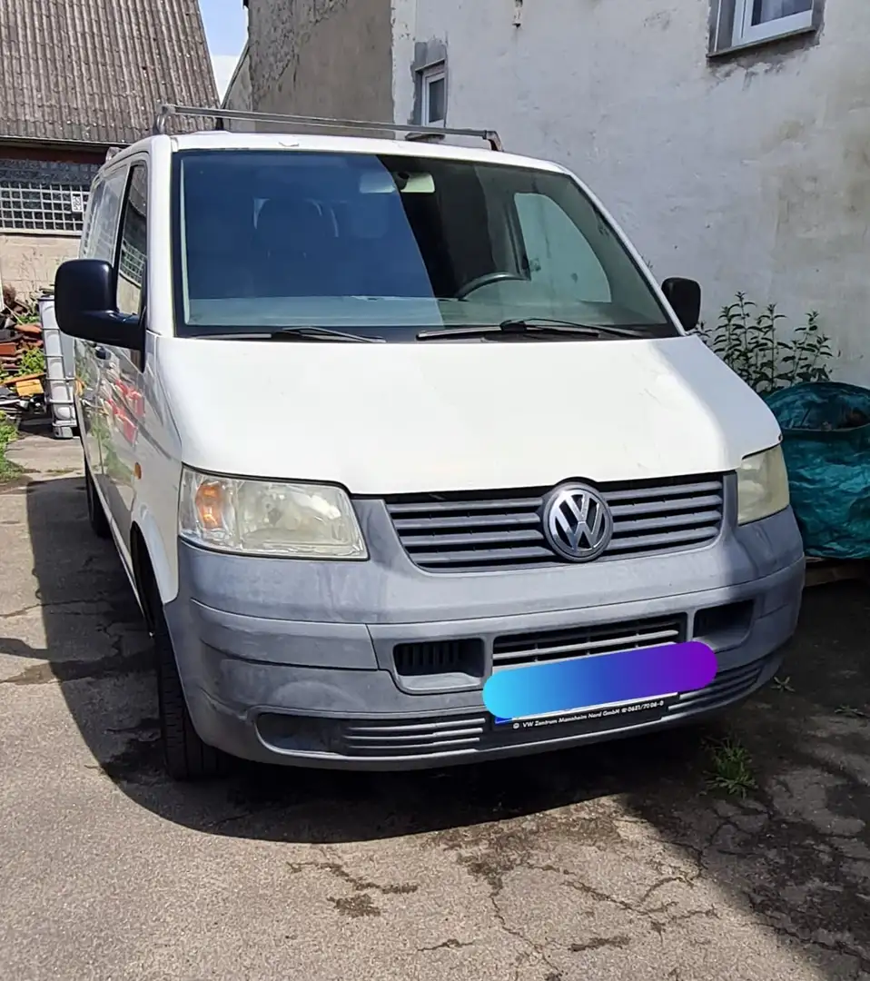Volkswagen T5 Kombi LKW Zulassung Kasten Biały - 2