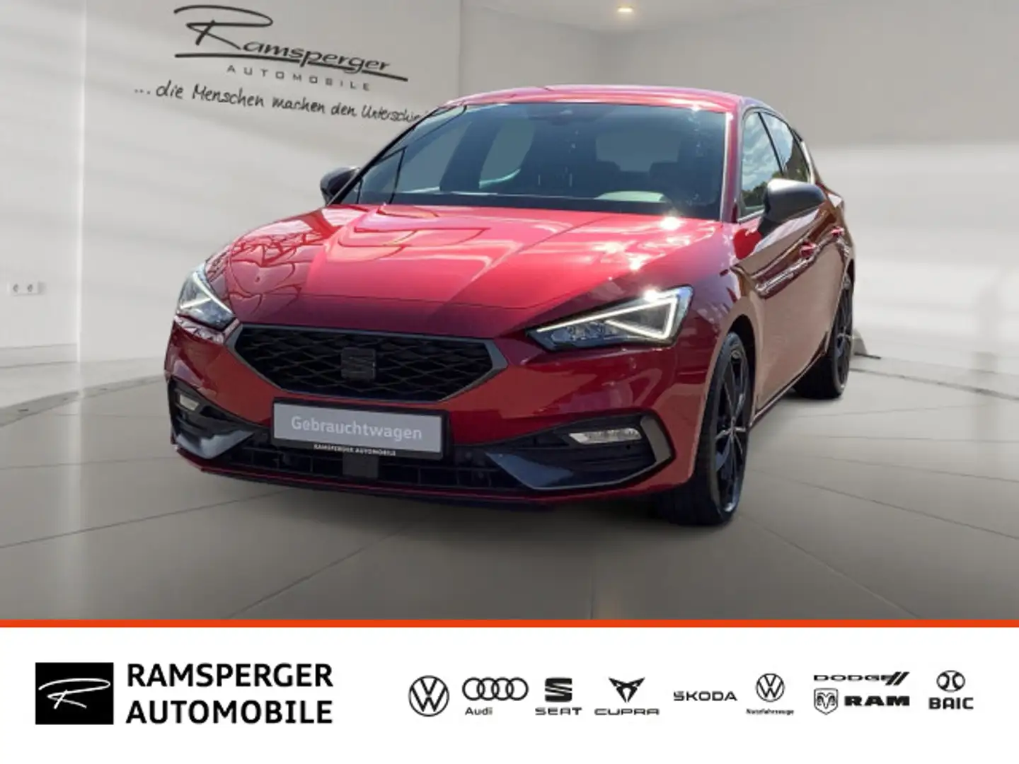 SEAT Leon 1.5 eTSI DSG FR ACC LED Navi Lane Side Kame Rot - 1