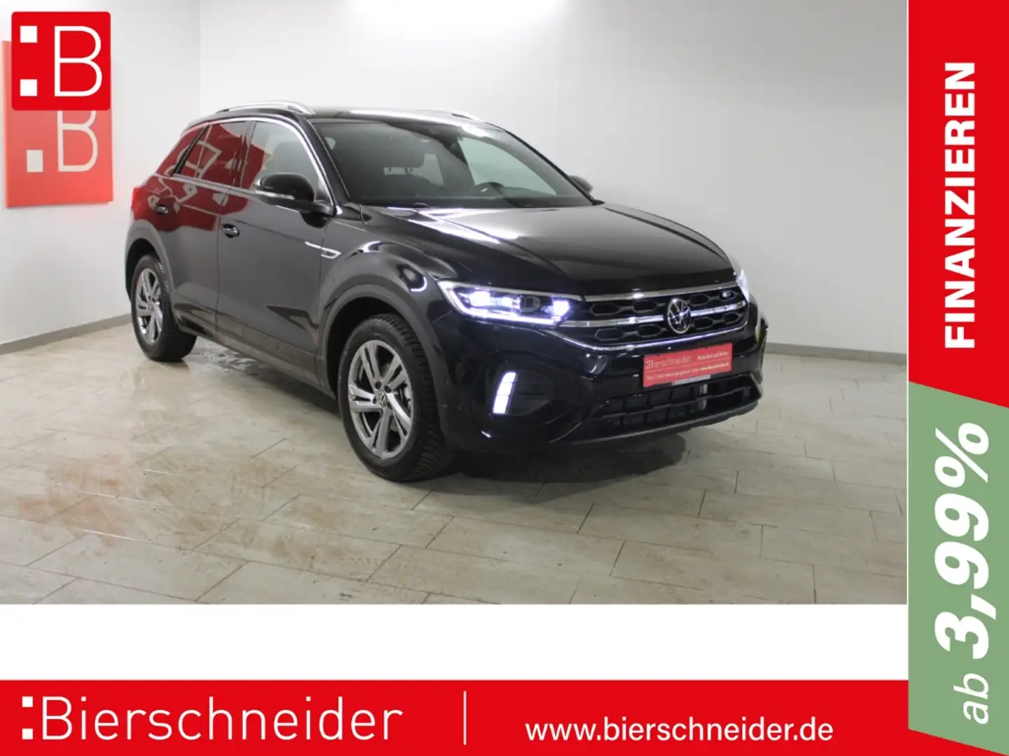 Volkswagen T-Roc 1.5 TSI DSG 2x R-Line 17 AHK LED ACC Schwarz - 1