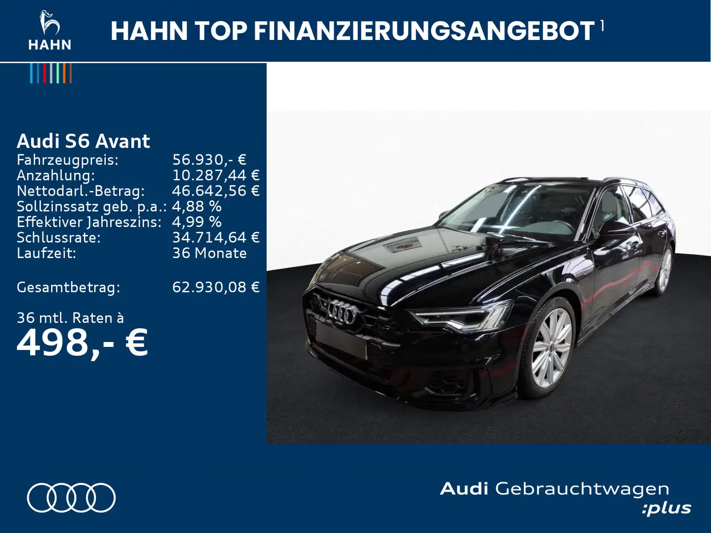 Audi S6 TDI quattro Navi Virtual Sitzh Carplay Schwarz - 2