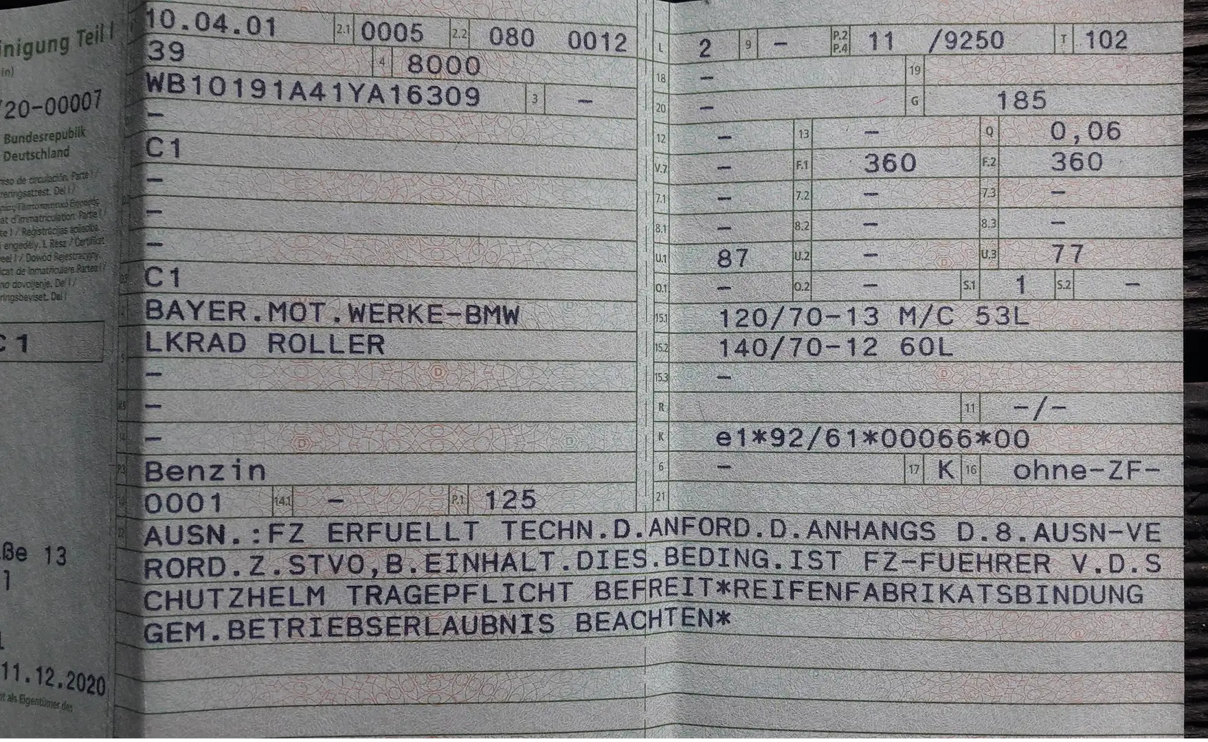 BMW C1 125 Executive Braun - 1