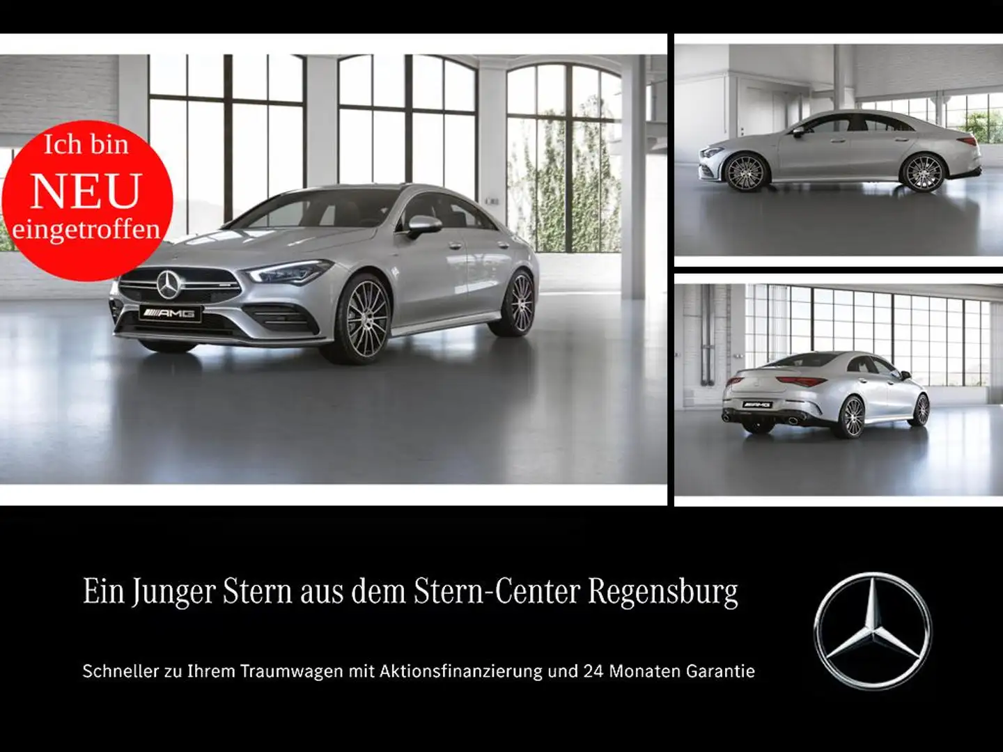 Mercedes-Benz CLA 35 AMG 4M Coupé+360+MULTIBEAM+MEMORY+AIRPLAY Zilver - 1