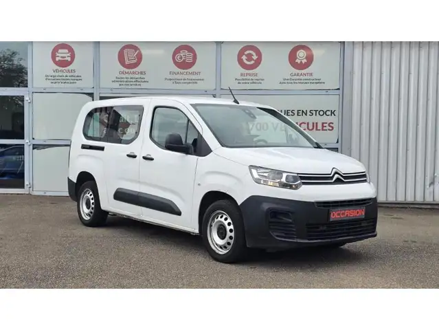 Citroen Berlingo XL Club 1.5 BlueHDi 100cv 3 Places + 2 Portes latéral + Radar AR + Tva recuperable