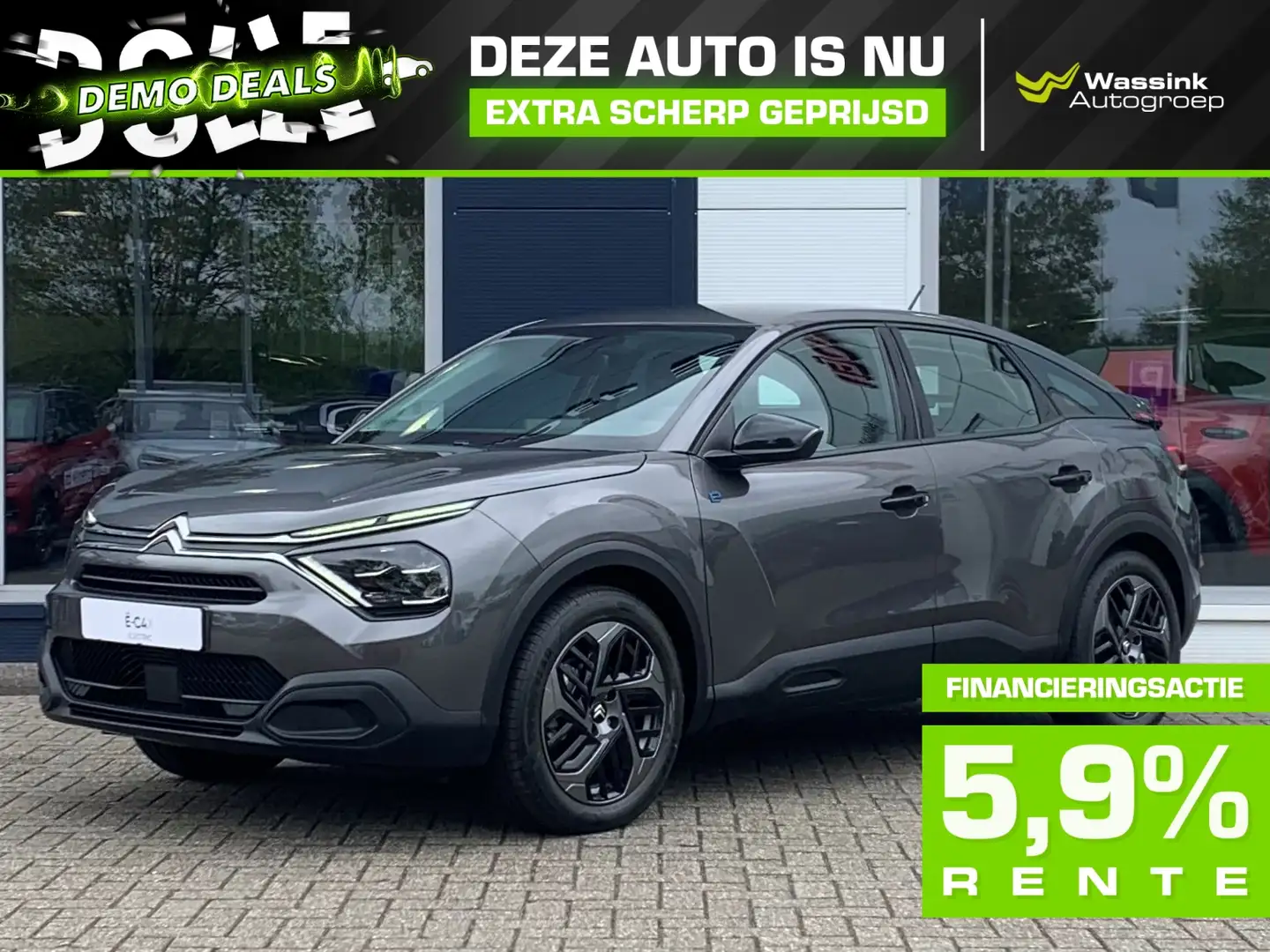 Citroen E-C4 Electric EV I DEMO DEAL I 50kWh 136pk You 3-Fase | Aircondi Grau - 1