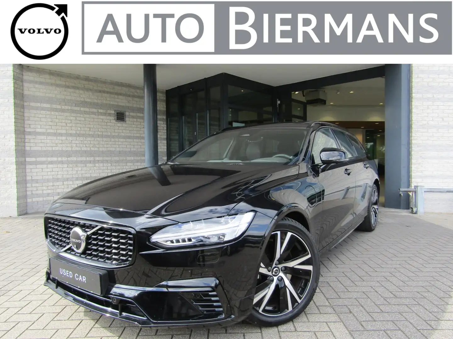 Volvo V90 T6 350pk Plug-In Hybrid Aut AWD Ultimate Dark | Vi Zwart - 1