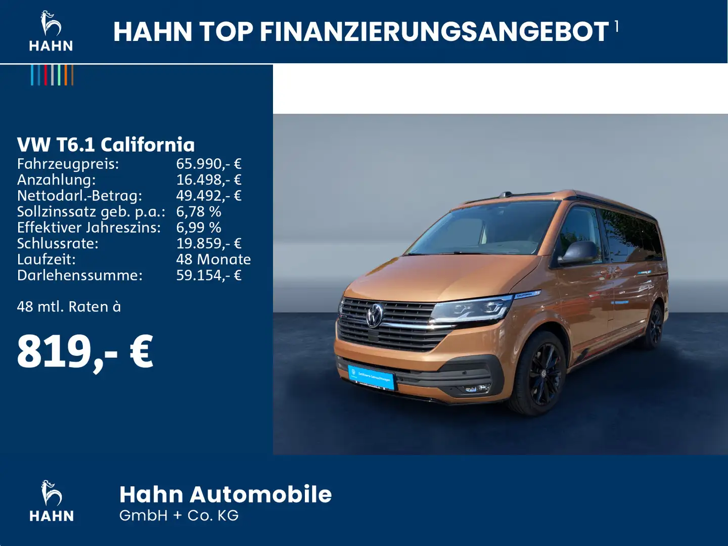 Volkswagen T6.1 California Beach Tour EDITION ALLRAD Geel - 2
