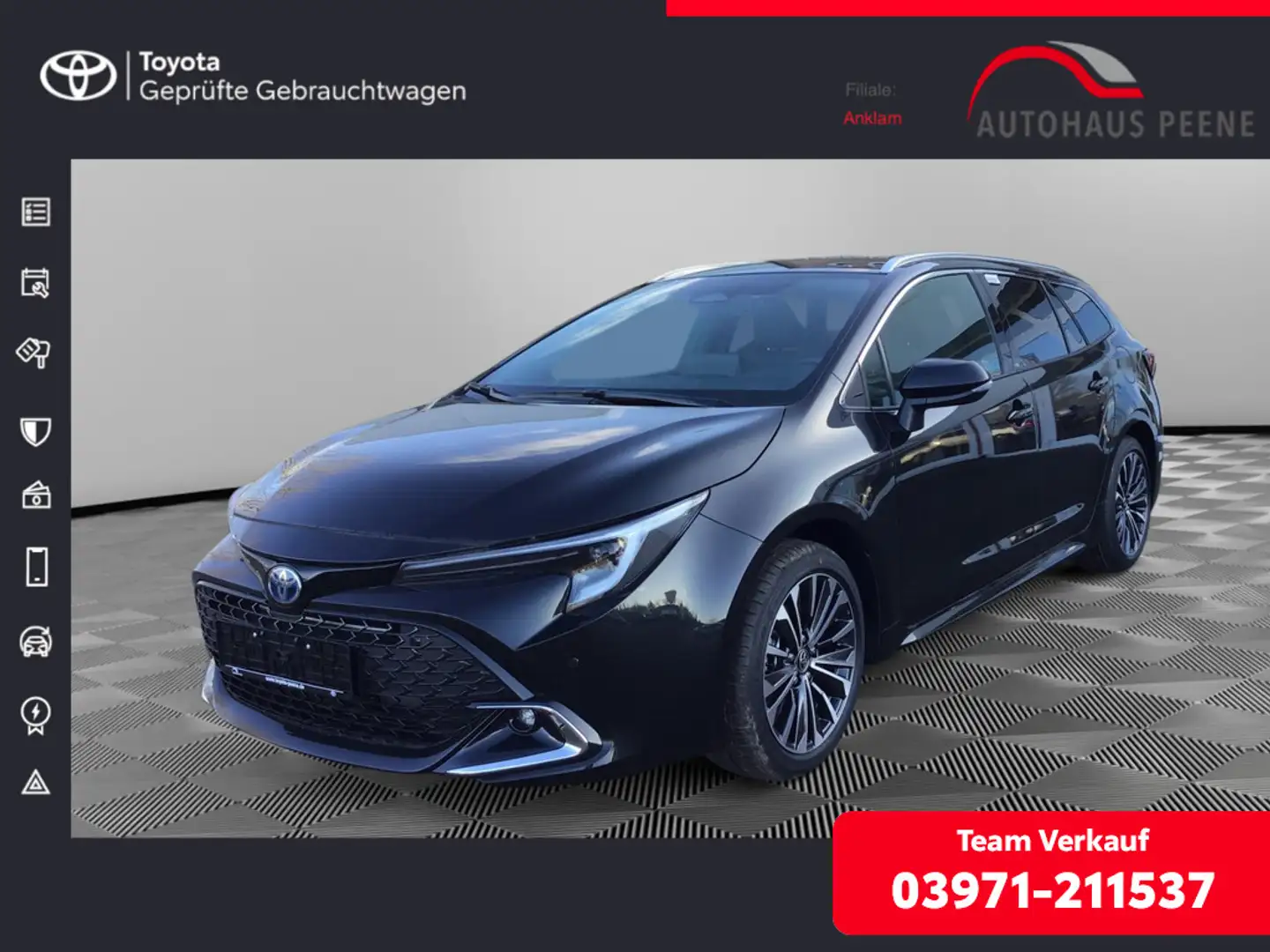 Toyota Corolla Touring Sports 2.0 Hybrid Team D LED Noir - 1