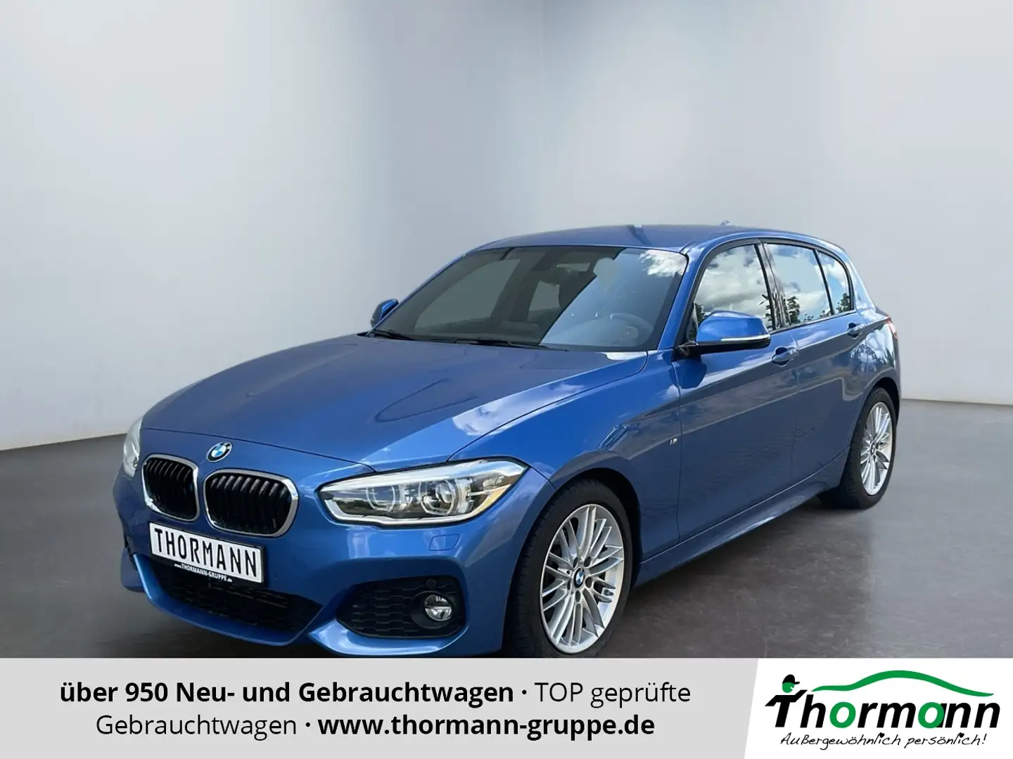BMW 118 i  Edition M-Sport Shadow ACC AHK Leder LM Blau - 1