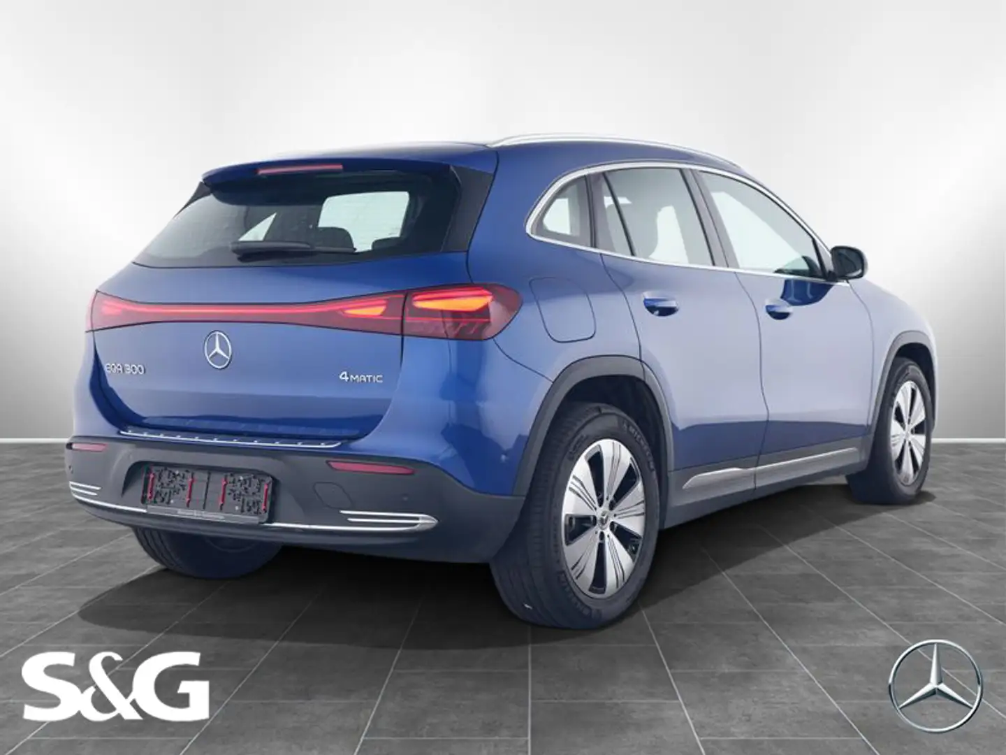 Mercedes-Benz EQA 300 4M progressive RüKam+Totwink+LED Blu/Azzurro - 2