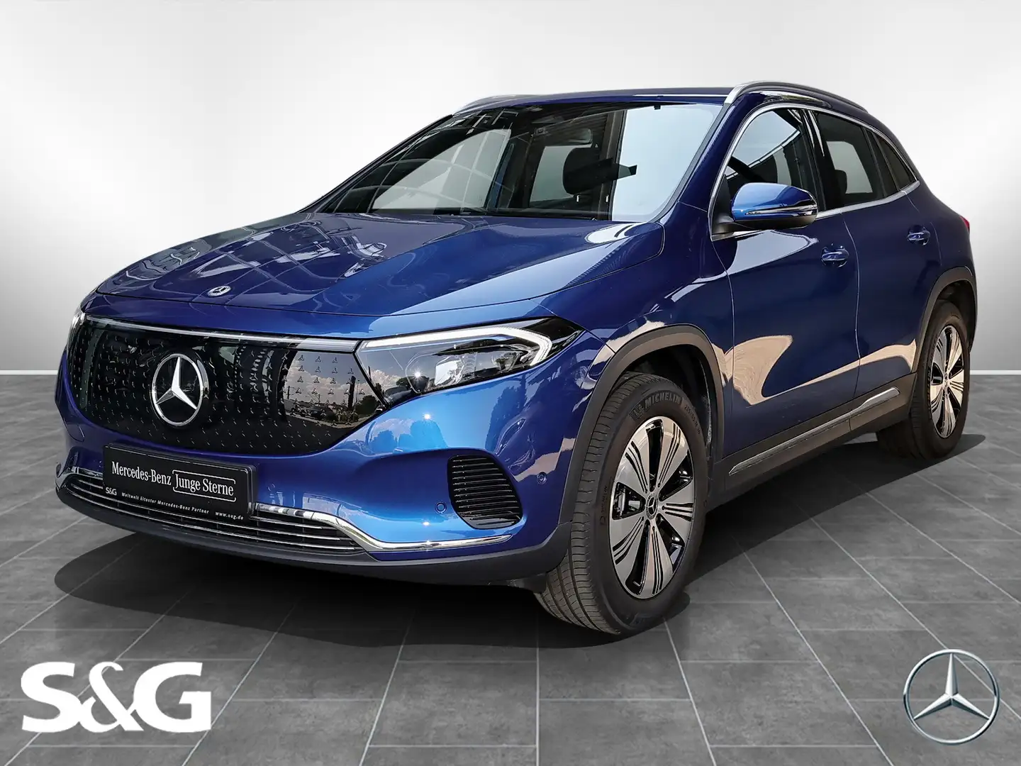 Mercedes-Benz EQA 300 4M TOTWINKEL+DISTRONIC+MEMORY+KAMERA+18" Синій - 1