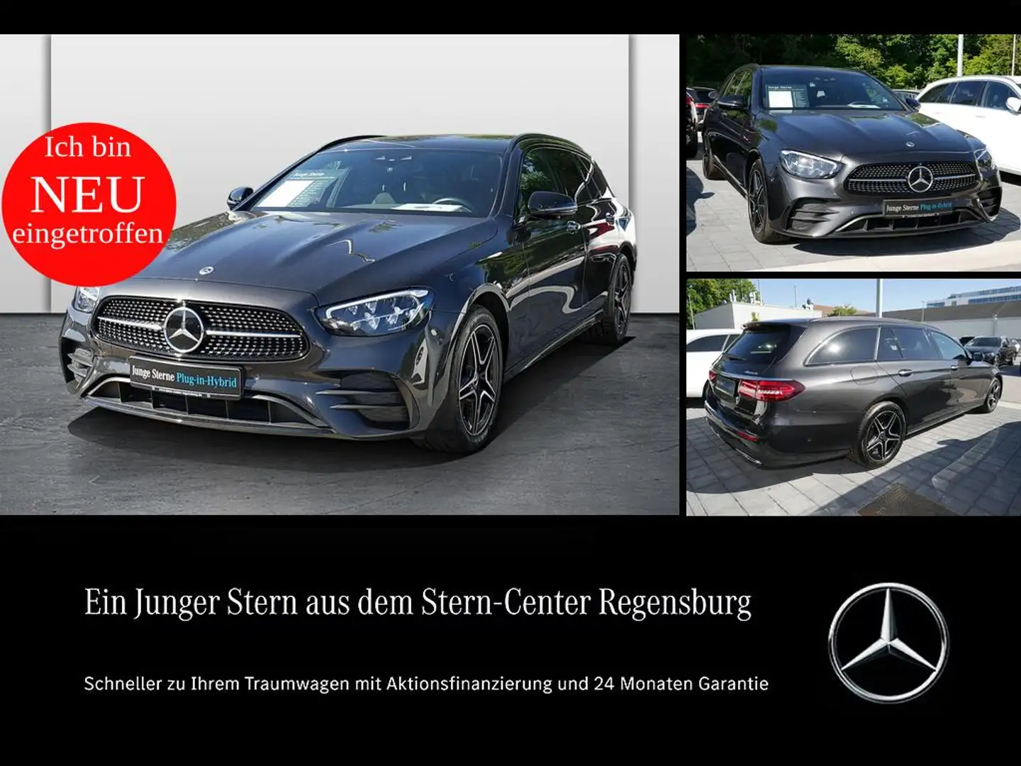 Mercedes-Benz E 300 de 4M T AMG+DISTRONIC+HUD+AHK+KEYLESS-GO++ Gris - 1