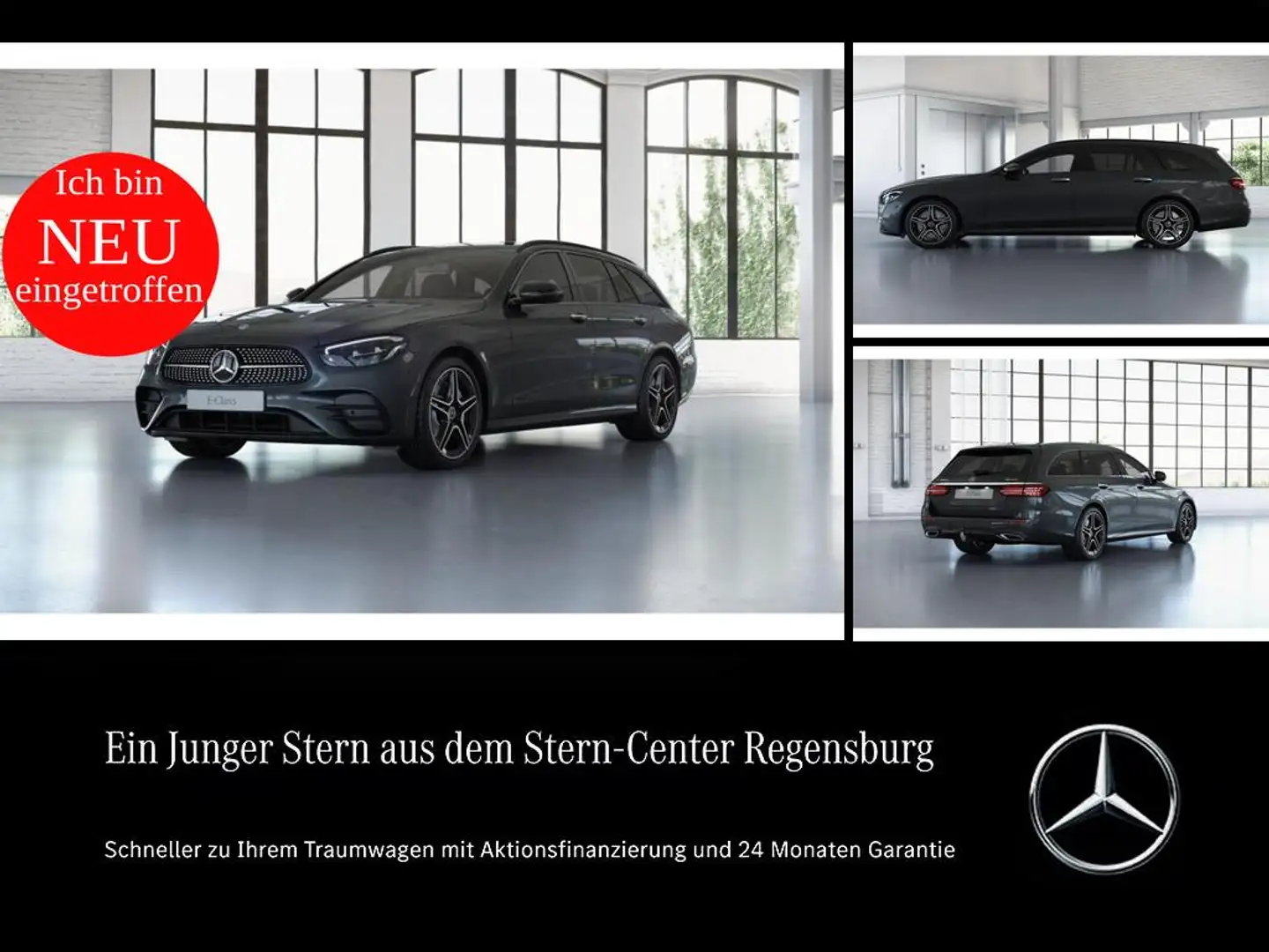 Mercedes-Benz E 300 de 4MATIC T-Modell LED AMG MBUX Wide Burm Grigio - 1