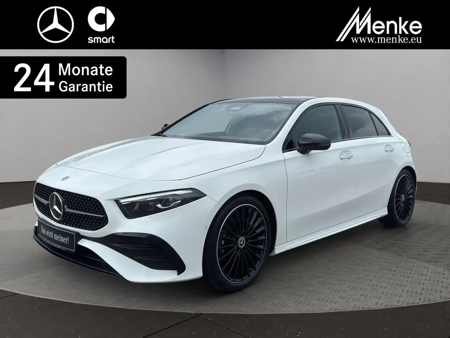 Mercedes-Benz A 200 AMG+Night+Pano+Burmester+AHK+KeyGo+Kamera Blanc - 1