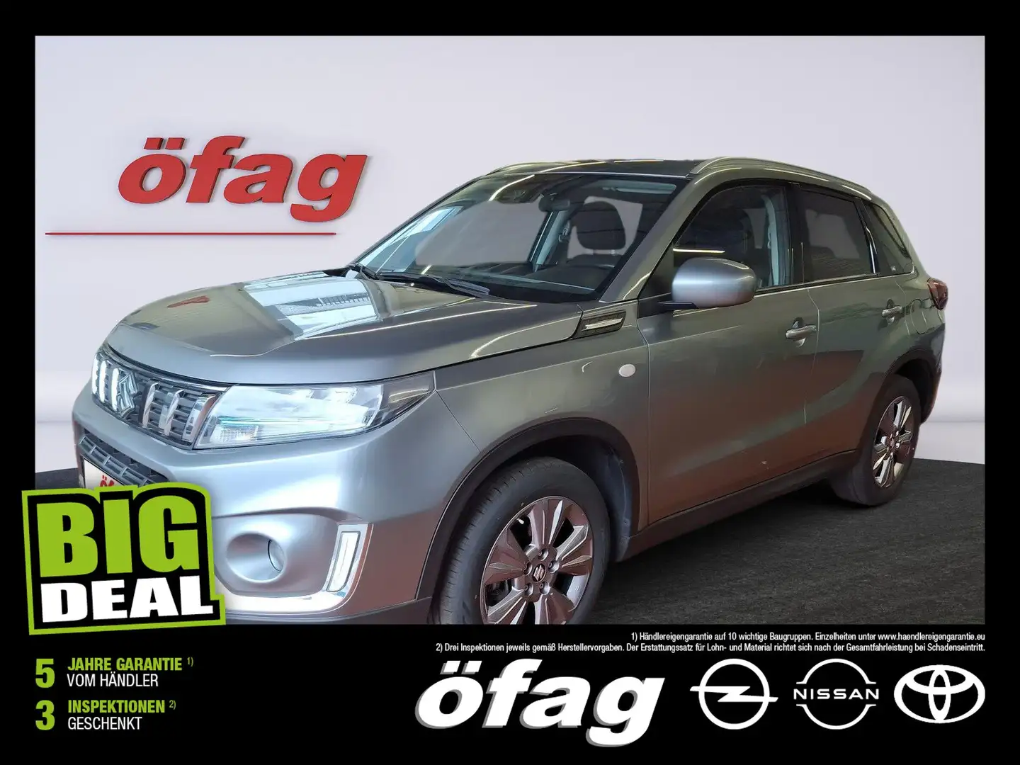 Suzuki Vitara 1.4 DITC Shine ACC+LED+Navi+SHZ+Kam.+LM Grau - 1