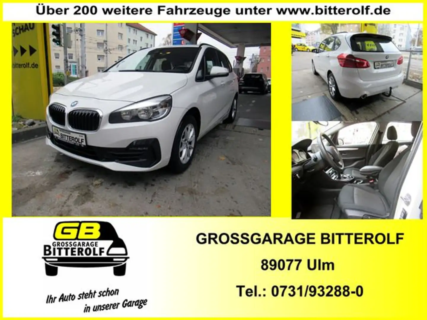 BMW 216 Advant Navi/AHK/SHZ/PDC/Temp Weiß - 1