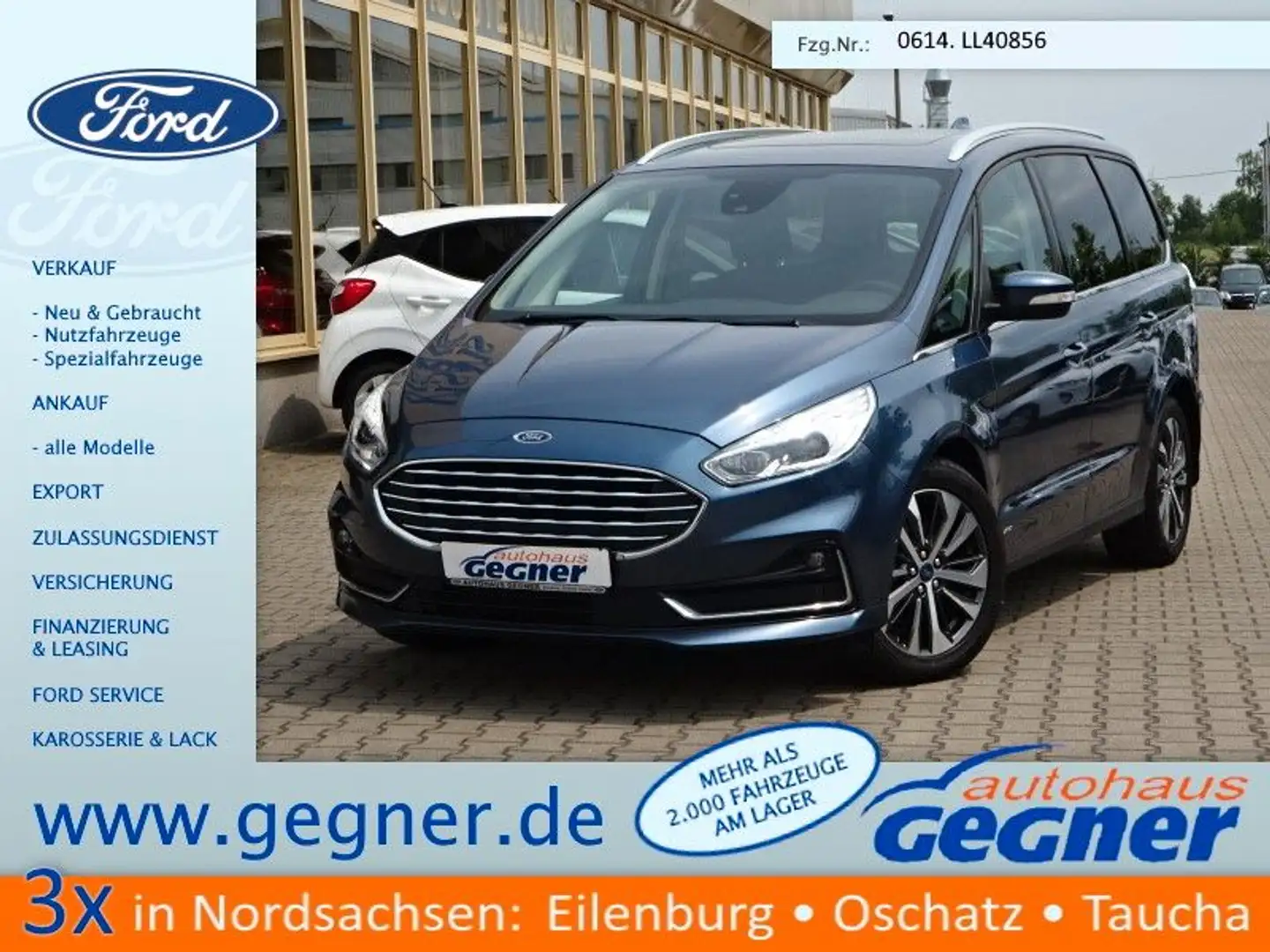 Ford Galaxy 190PS Autm. Allrad Titanium Pano Navi 4x4 Blau - 1