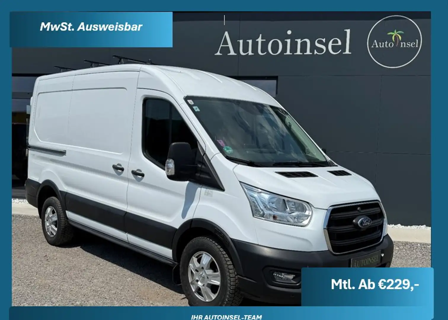 Ford Transit 3.5t L2 170 PS AWD Navi SZH Zahnriemen NEU Weiß - 1