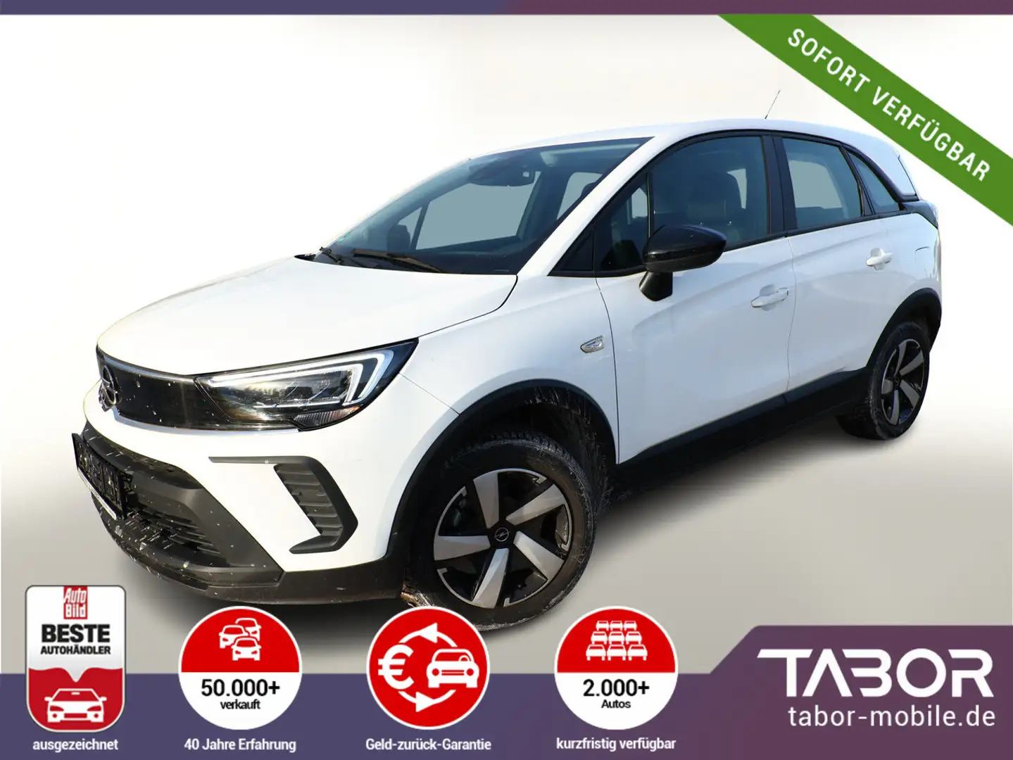 Opel Crossland 1.2 Turbo 110 Edition LED Kam SHZ Temp Weiß - 1