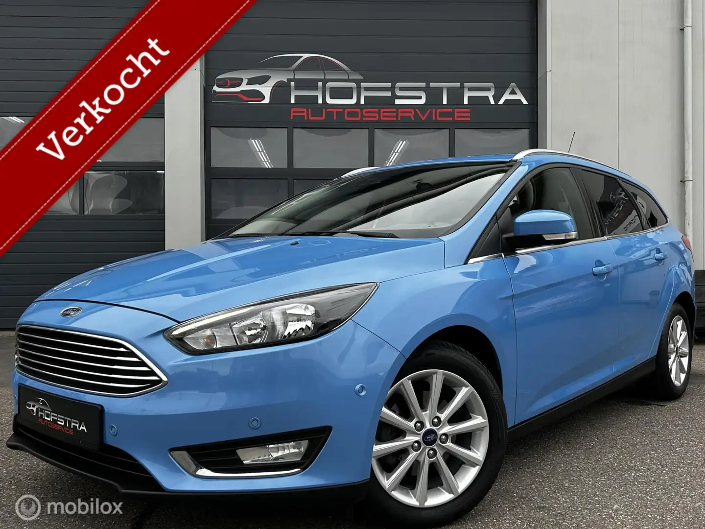 Ford Focus Wagon 1.0 Titanium Navi Stuur/stoel/raamverwarming Azul - 1