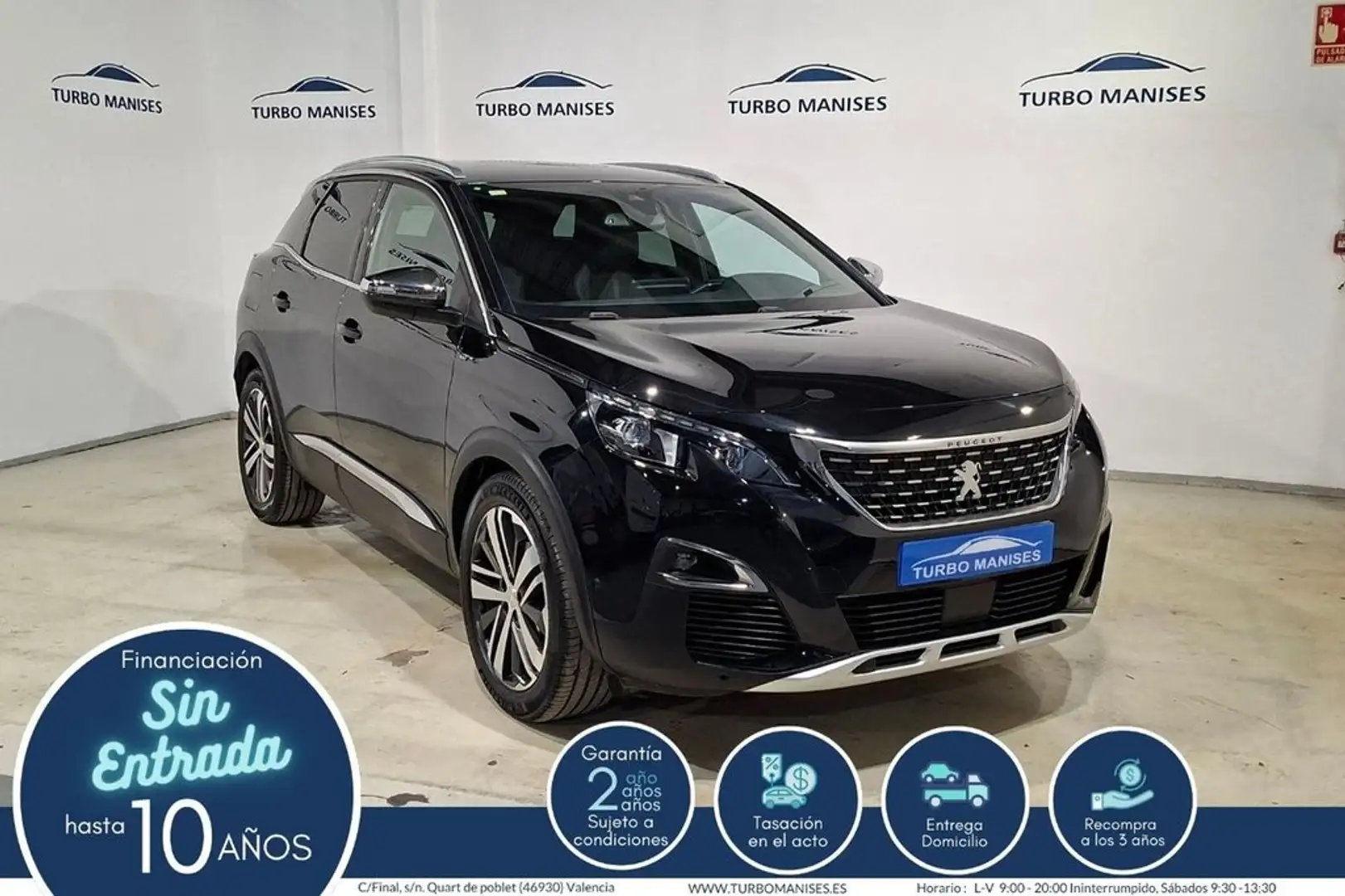 Peugeot 3008 2.0BLUEHDI 133KW (180CV) GT AUTO S&S Schwarz - 1