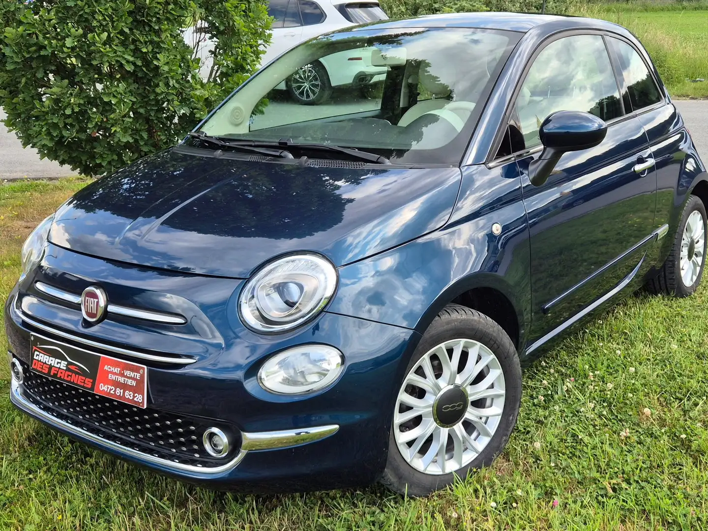 Fiat 500 1.2i ECO Eleganza, automatique !! Blauw - 1