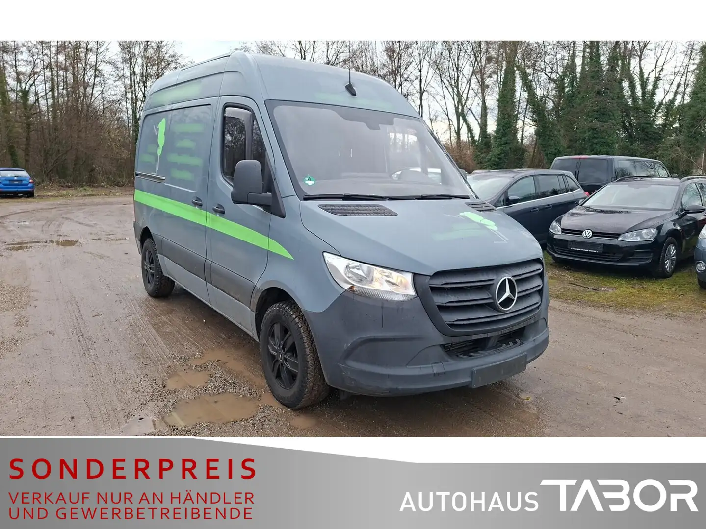 Mercedes-Benz Sprinter III HKa 214 CDI FWD Klima AHK MBUX RFK Gris - 2