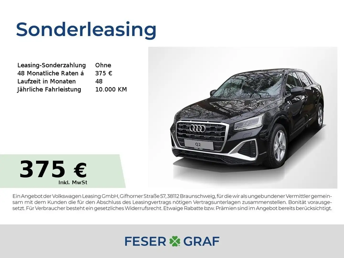 Audi Q2 35 TFSI S line Navi V-Cockp. Soundsy. Tempo Schwarz - 1