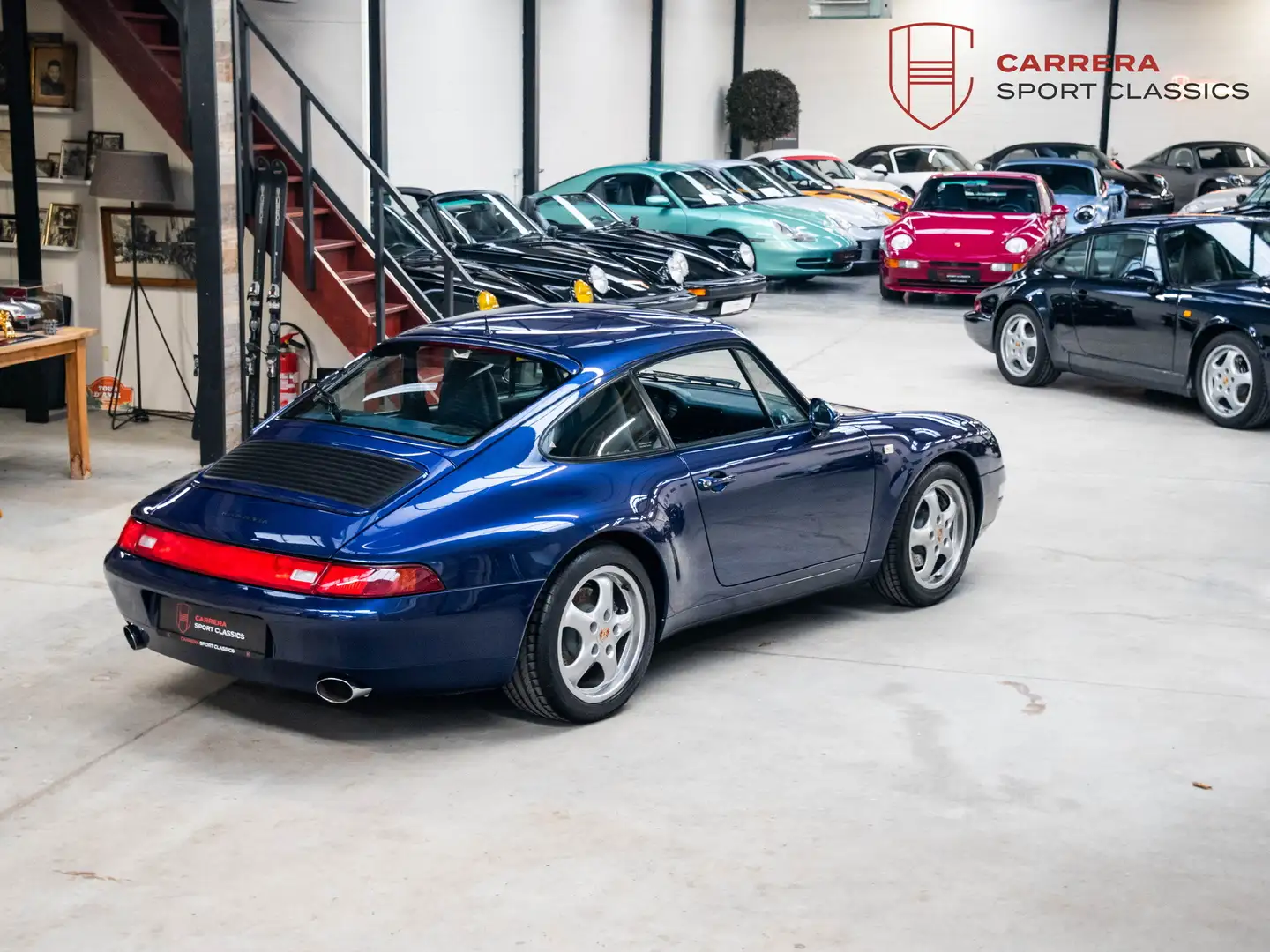 Porsche 993 Carrera 2 / Volledige historiek / Perfecte staat Bleu - 1