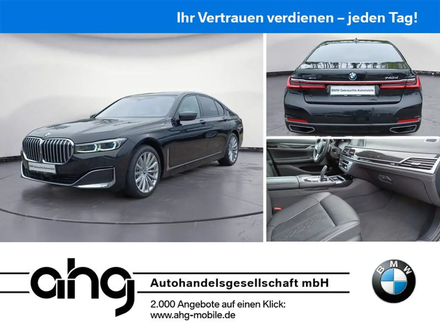 BMW 740 d xDrive Innovationsp. Sport Aut. Standhzg. Schwarz - 1