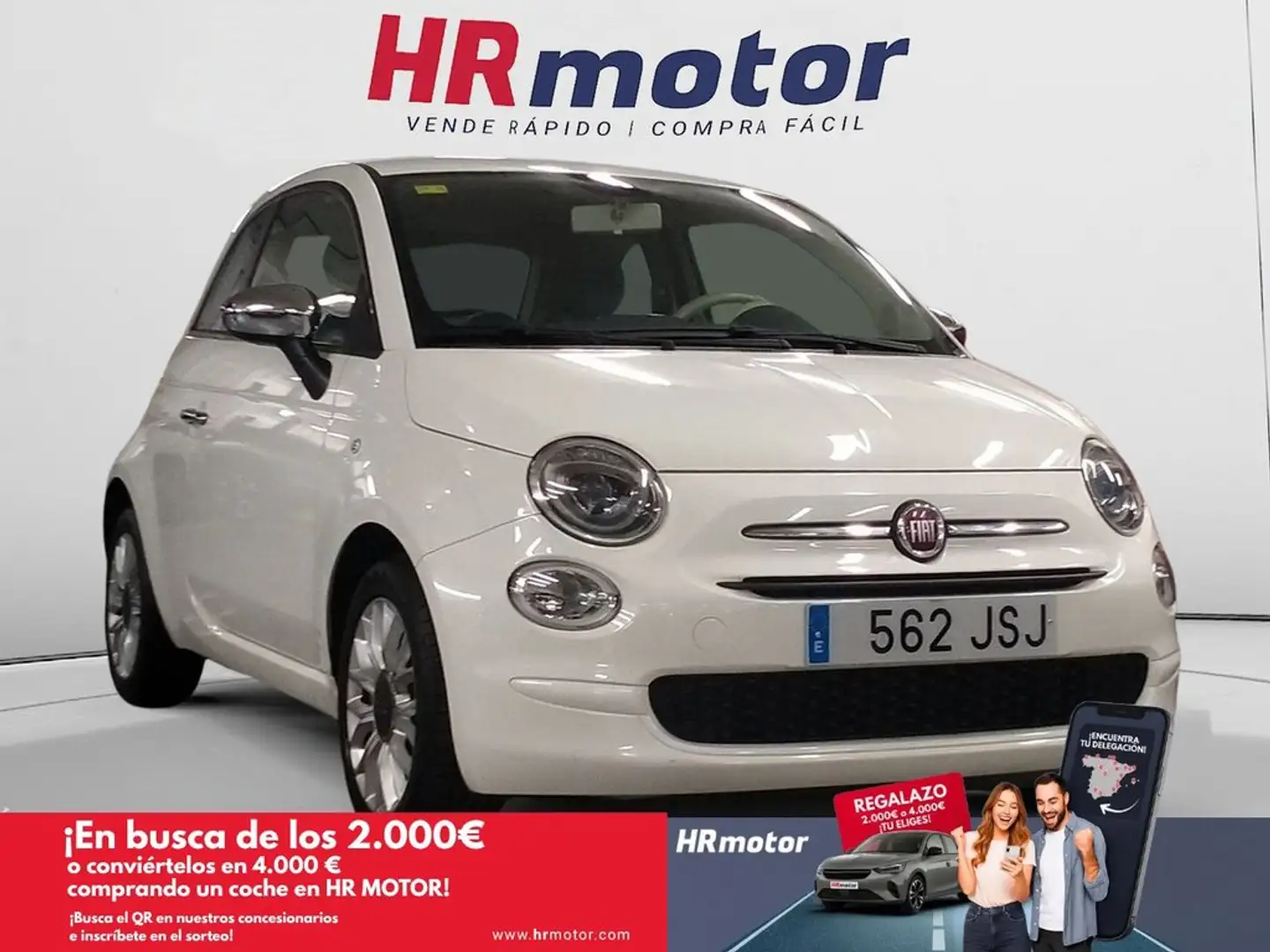 Fiat 500 Pop Blanc - 1