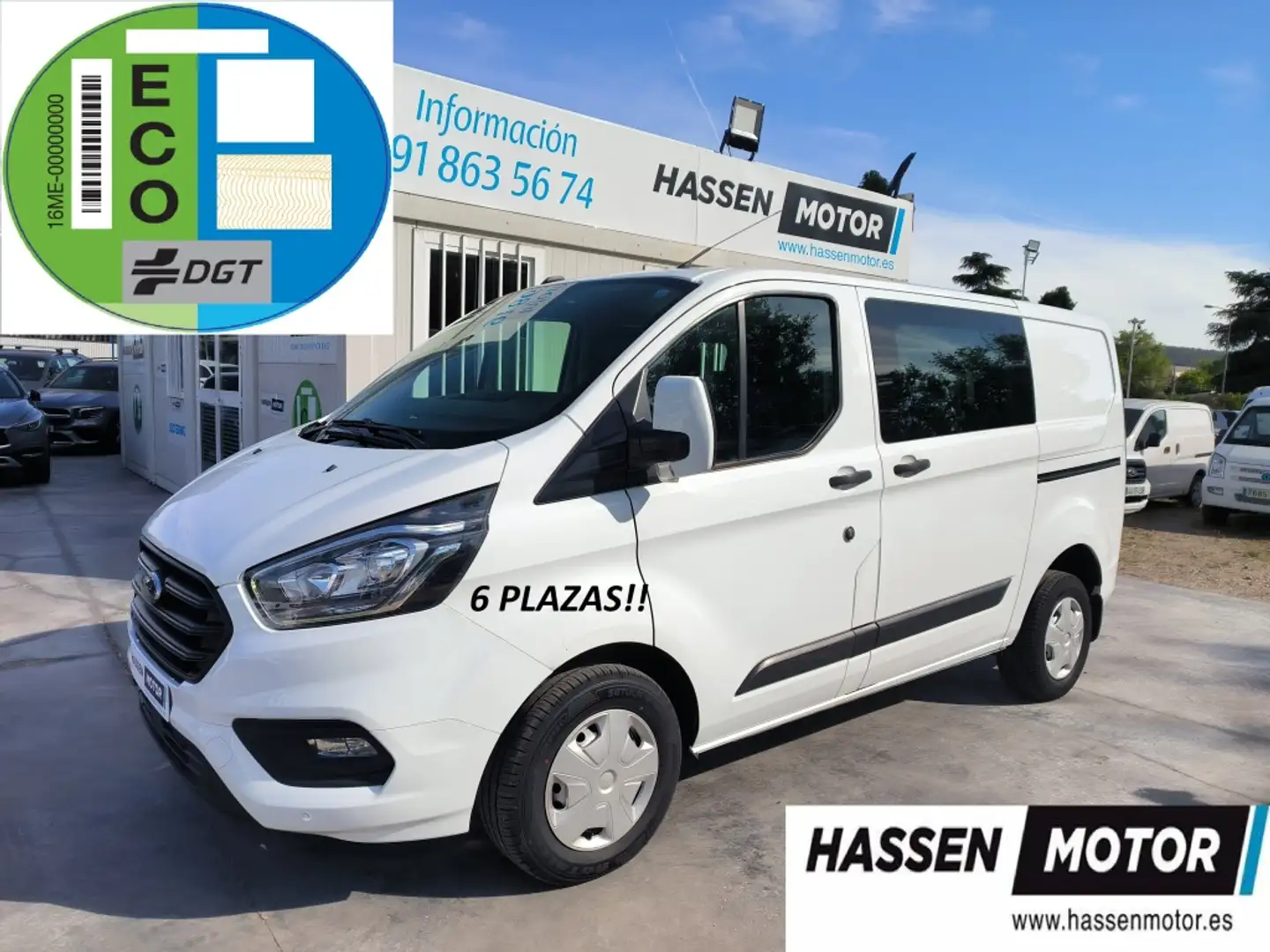 Ford Transit Custom FT 320 L1 Kombi Trend EcoBlue 130 Blanc - 1