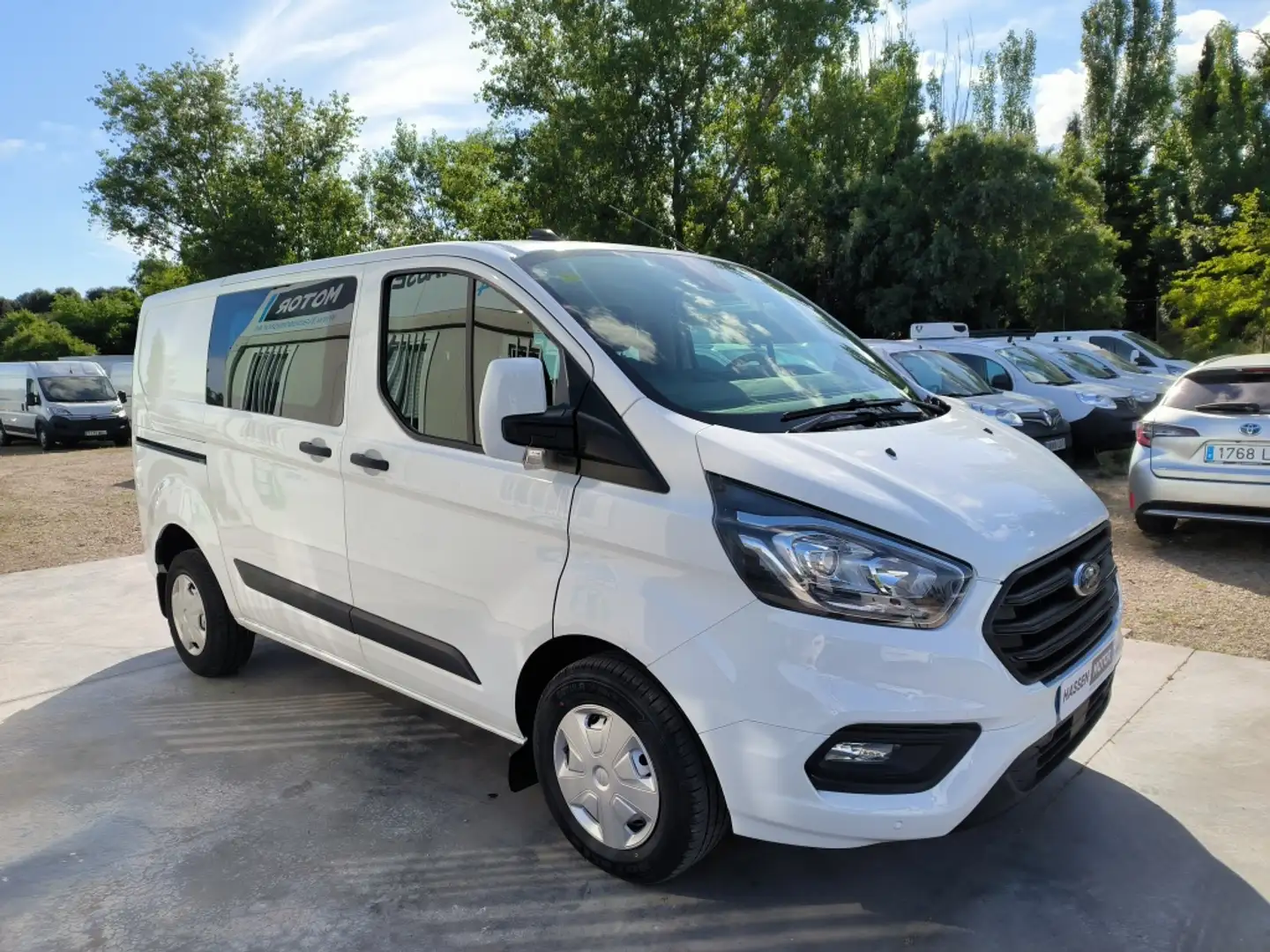 Ford Transit Custom FT 320 L1 Kombi Trend EcoBlue 130 Blanc - 2